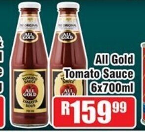 Devland Cash And Carry All Gold Tomato Sauce 6x700ml offer