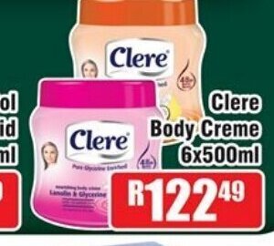 Devland Cash And Carry Clere Body Creme 6x500ml offer