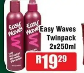 Devland Cash And Carry Easy Waves Twinpack 2x250ml offer