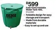Leroy Merlin Ezee tanks foldable water tank 100l 81444920 offer