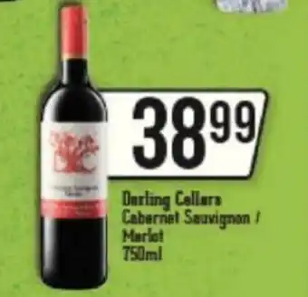 Spar Tops Darling Cellars Cabernet Sauvignon/ Merlot 750ml offer