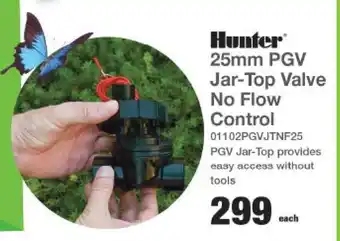 Hunter 25mm PGV Jar-Top Valve No Flow Control
