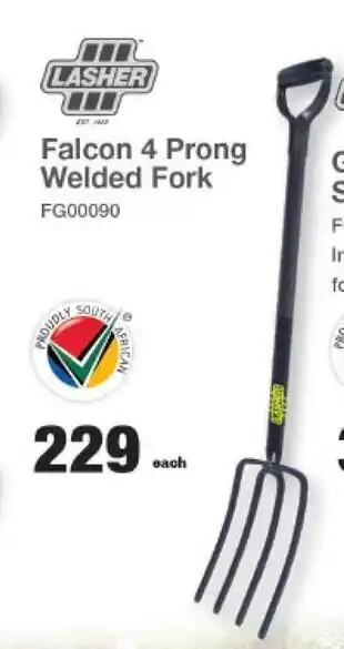 Lasher Falcon 4 Prong Welded Fork