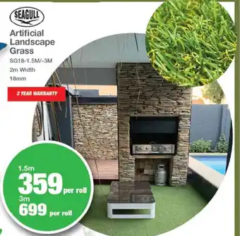 Mica Seagull Artificial Landscape Grass 1.5m per roll offer