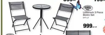 Seagull Littlerock 3 Piece Bistro Set
