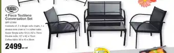 Seagull 4 Piece Textilene Conversation Set