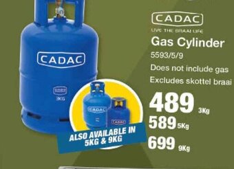 Mica Cadac Gas Cylinder 3kg offer