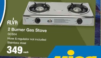 Mica Alva 2 Burner Gas Stove offer