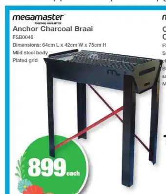 Mica Megamaster Anchor Charcoal Braai offer