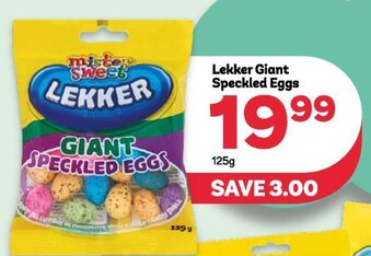 Lekker Giant Speckled Eggs 125g