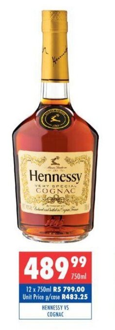 Ultra Liquors HENNESSY VS COGNAC offer