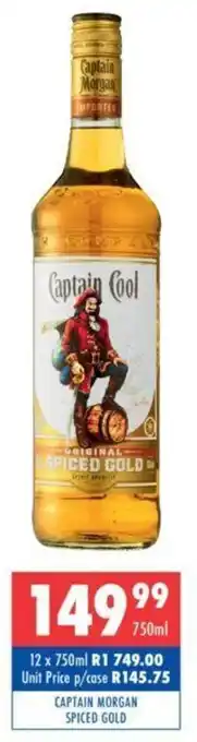 Ultra Liquors Captain Morgan Spiced Gold offer