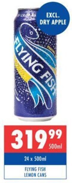 Ultra Liquors FLYING FISH LEMON CANS offer