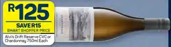Pick n Pay Alvi's Drift Reserve CVC or Chardonnay 750ml Each offer