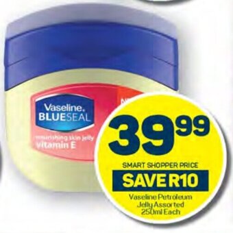 Pick n Pay Vaseline Petroleum Jelly Assorted 250ml Each offer