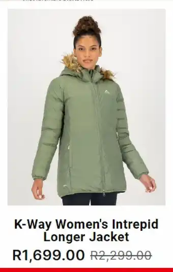 Cape Union Mart K-way women's intrepid longer jacket offer