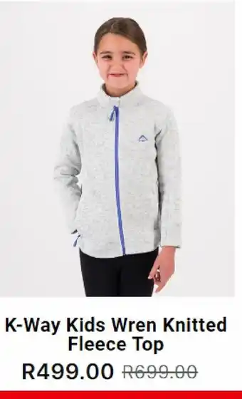 Cape Union Mart K-way kids  wren knitted fleece top offer