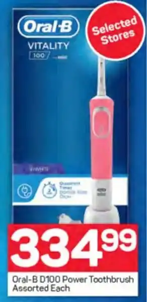 Pick n Pay Oral-B D100 Power Toothbrush Assorted Each offer
