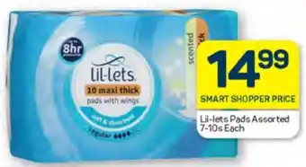 Pick n Pay Lil-lets Pads Assorted 7-10s Each offer