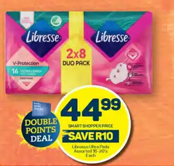 Pick n Pay Libresse Ultra Pads Assorted 16-20's Each offer