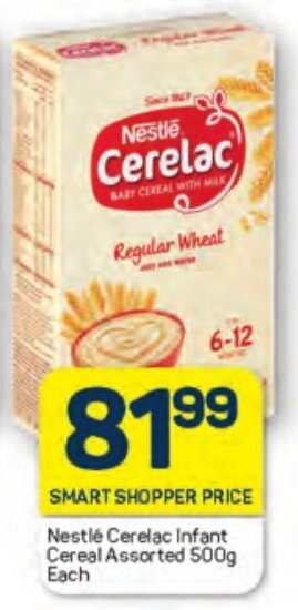 Pick n Pay Nestlé Cerelac Infant Cereal Assorted 500g Each offer