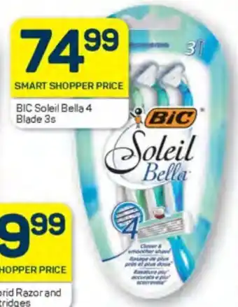 Pick n Pay BIC Soleil Bella 4 Blade 3s offer