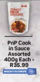 PnP Cook in Sauce Assorted 400g Each offer at Pick n Pay