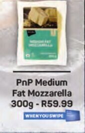 Pick n Pay PnP Medium Fat Mozzarella 300g offer
