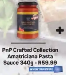 Pick n Pay PnP Crafted Collection Amatriciana Pasta Sauce 340g offer
