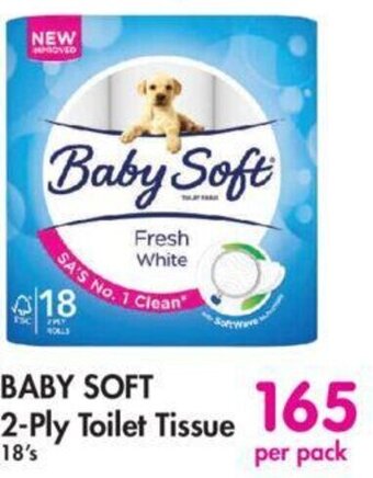 Makro BABY SOFT 2-Ply Toilet Tissue 18's offer