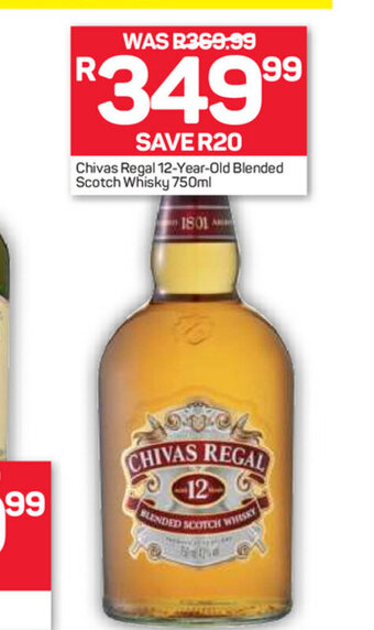 Pick n Pay Liquor Chivas Regal 12-Year-Old Blended Scotch Whisky 750ml offer