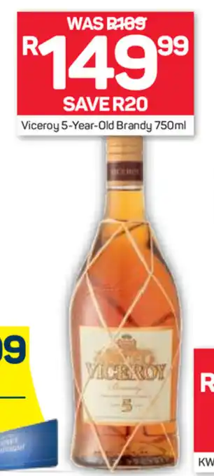 Pick n Pay Liquor Viceroy 5-Year-Old Brandy 750ml offer