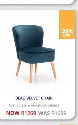 Beau velvet chair