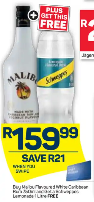 Malibu Flavoured White Caribbean Rum 750ml