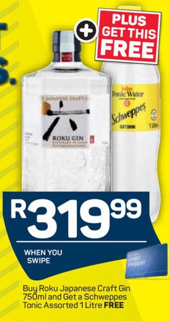 Pick n Pay Liquor Roku Japanese Craft Gin 750ml offer