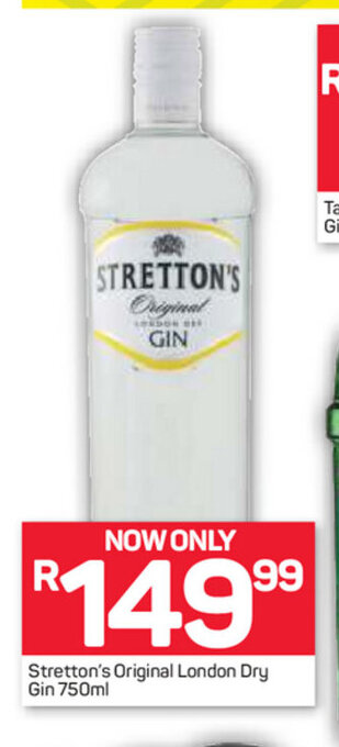 Pick n Pay Liquor Stretton's Original London Dry Gin 750ml offer