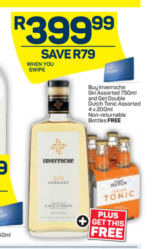 Inverroche Gin Assorted 750ml offer at Pick n Pay Liquor