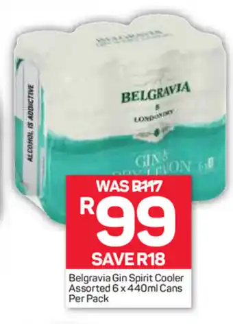 Pick n Pay Liquor Belgravia Gin Spirit Cooler Assorted 6x440ml Cans offer