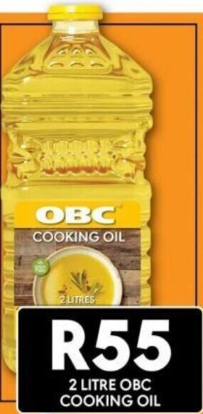 OBC Meat & Chicken 2 LITRE OBC COOKING OIL offer