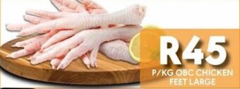 OBC Meat & Chicken P/KG OBC CHICKEN FEET LARGE offer