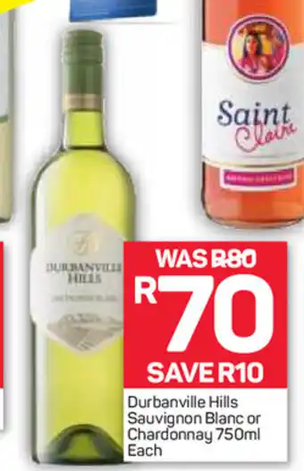 Pick n Pay Liquor Durbanville Hills Sauvignon Blanc or Chardonnay 750ml offer