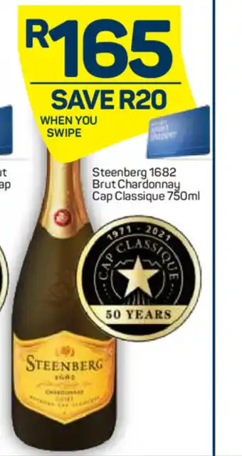 Pick n Pay Liquor Steenberg 1682 Brut Chardonnay Cap Classique 750ml offer