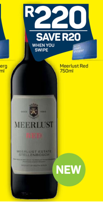 Pick n Pay Liquor Meerlust Red 750ml offer