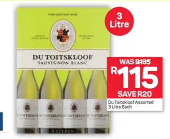Pick n Pay Liquor Du Toitskloof Assorted 3 Litre offer