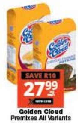 Checkers Golden Cloud Premixes All Variants offer
