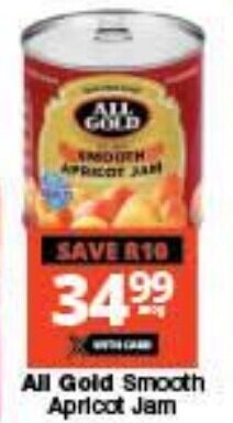 Checkers All Gold Smooth Apricot Jam offer
