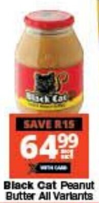 Checkers Black Cat Peanut Butter All Variants offer