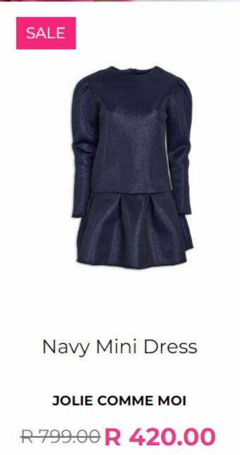 Navy mini dress
