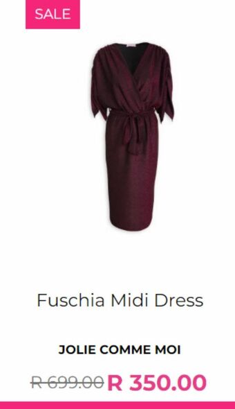 YDE Fuchsia midi dress offer