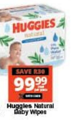 Checkers Huggies Natural Baby Wipes offer